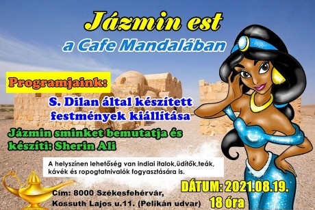 A Közel-Kelet mesés világa - Jázmin est lesz a Cafe Mandalában csütörtökön